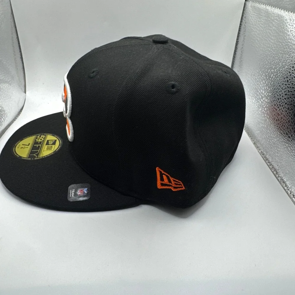 New Era Cincinnati Bengals 59FIFTY Fitted Hat Black NFL Team Basic 7‎ 1/4 Cap